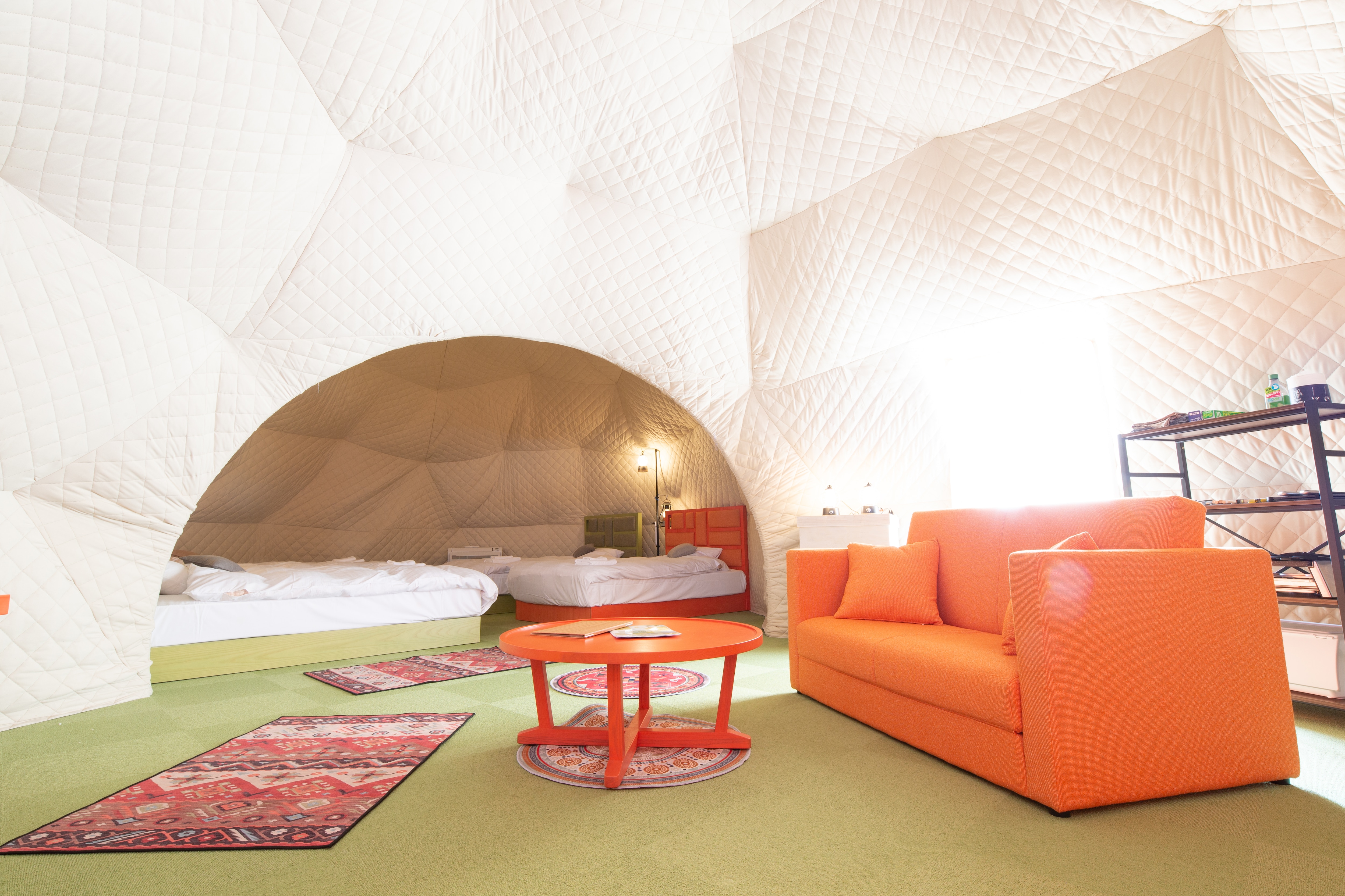 [Twin Dome Tent] Maximum 6 people *Vintage bus available