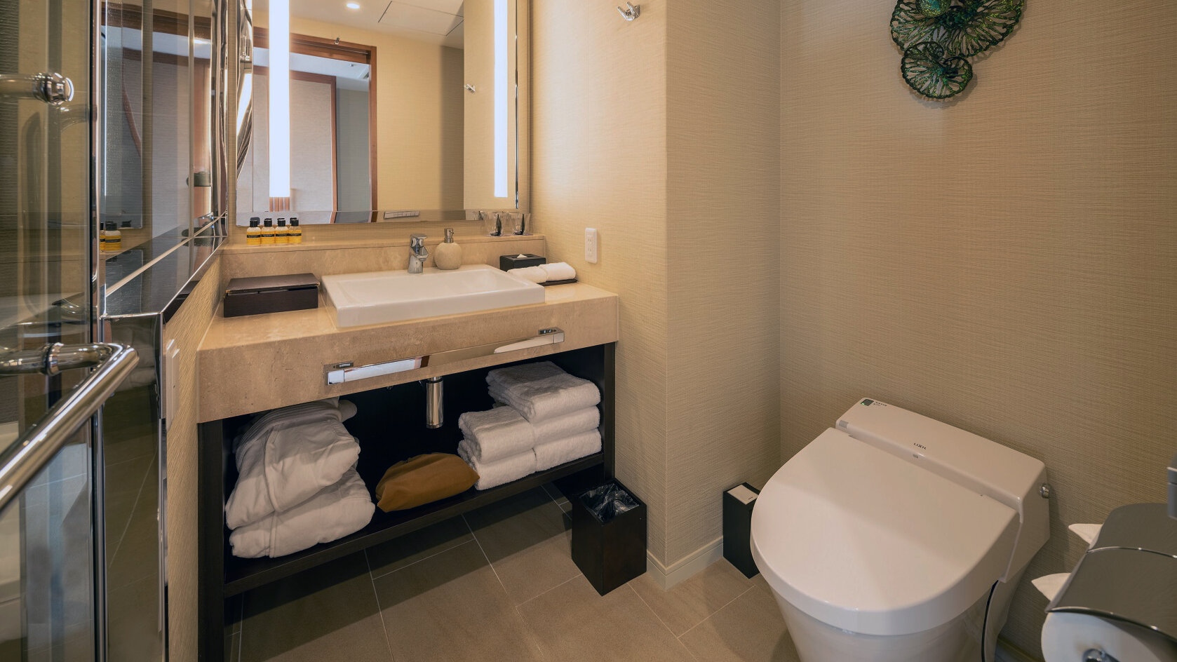 [Deluxe twin 32㎡] Kamar mandi bergaya dan nyaman dengan ruang cuci