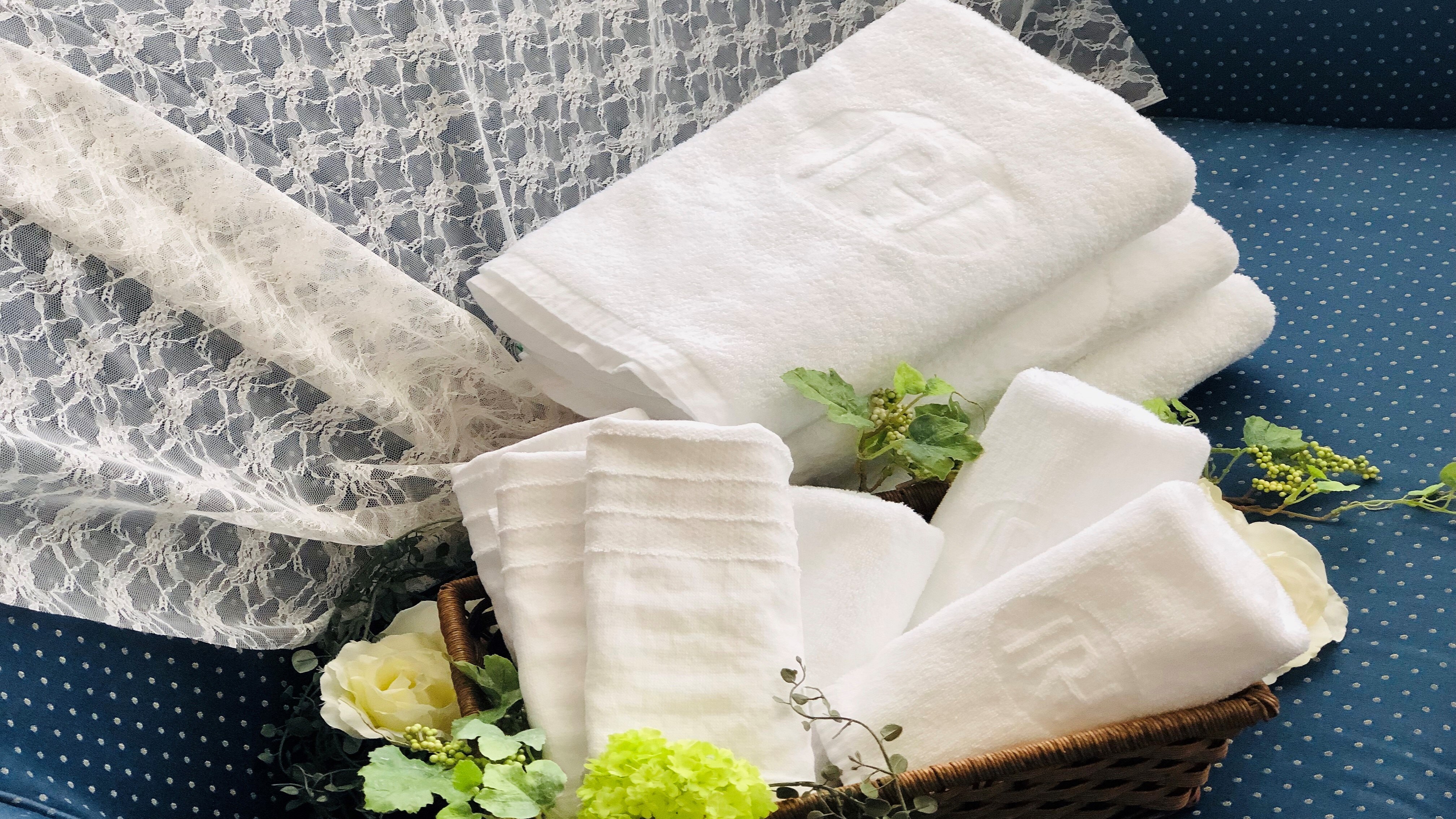 We will provide a set of three towels (bath, face, and body) for each person!